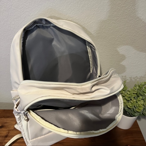 Off White 17.5" Backpack Lifestyle - All in Motion - Picture 3 of 4